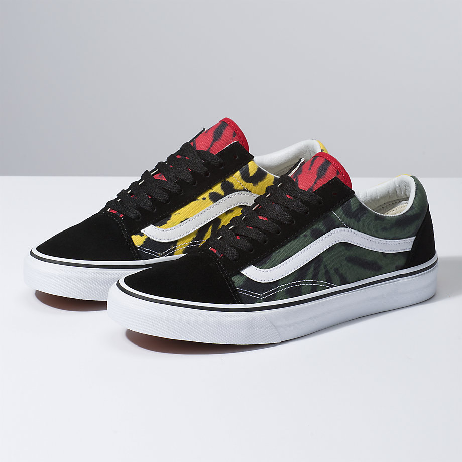 Vans Bayan Spor Ayakkabı Tie Dye Old Skool Renkli/Siyah | 41916-151